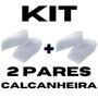 Imagem de Kit 2 Pares Calcanheira Silicone Anti-Impacto Desodorante