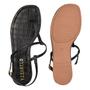 Imagem de Kit 2 Pares Chinelo Acolchoado Sandalia Rasteira Croco Preta