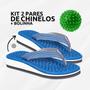 Imagem de Kit 2 Pares Chinelo P/Esporão e Fascite + Bola de Cravo