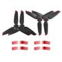 Imagem de Kit 2 Pares De Hélices Para Drone Dji Fpv - Vermelho