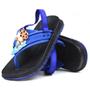 Imagem de Kit 2 Pares De Sandália Infantil Chinelinho Menino Bebe Criança Preto E Azul