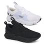 Imagem de Kit 2 Pares de Tênis Wave Esportivo Caminhada Corrida Performance Off-White