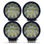 Imagem de Kit 2 Pares Farol De Milha Redondo Led Off Road 4x4