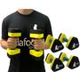 Imagem de Kit 2 Pares Halteres Hidroginástica em EVA 1 à 2kg DF1104-P Preto/Amarelo Dafoca Sports