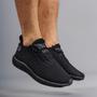 Imagem de Kit 2 Pares Masculino Esportivo Solado 4D  Preto e Preto