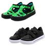 Imagem de Kit 2 Pares Sandália Infantil Menino Papete Verde E Tênis Escolar Casual Preto Mzkid