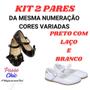 Imagem de Kit 2 Pares Sapatilha Infantil Menina Verniz Lisa E Com Laço Confortável Boneca Moda Blogueirinha