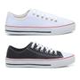 Imagem de Kit 2 Pares Tênis Ligth Star Casual Feminino Conection Lona