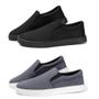 Imagem de Kit 2 Pares Tênis Slip On Amanda  Block com Elastico e Sola Borracha Reta