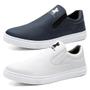 Imagem de Kit 2 Pares Tênis Slip On Hfast Shoes com Elástico e Sola Reta Costurada