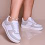 Imagem de Kit 2 Pares Tênis Sneakers Casual Feminino e Masculino Moda Blogueira