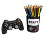 Imagem de Kit 2 Pç Video Game Cofre Controle Pote Porta Lapis - Preto - Decore Casa