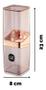 Imagem de Kit 2 pçs lavabo luxo slim porta escova sabonete liquido rose slim
