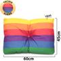 Imagem de Kit 2 Peças Almofadas Com Enchimento Flocos De Espuma Capitone Com Botão Suede Colorido 45x65cm - BF Colchões