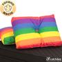 Imagem de Kit 2 Peças Almofadas Com Enchimento Flocos De Espuma Capitone Com Botão Suede Colorido 45x65cm - BF Colchões