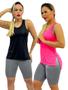 Imagem de Kit 2 Peças - Camiseta Regata Feminina Tapa Bumbum Mullet Academia Fitness