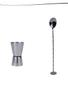 Imagem de Kit 2 Peças Dosador E Colher Bailarina Barman Drinks Mexer Coquetel Aço Inox 28Cm full25033-26227