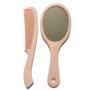 Imagem de Kit 2 Peças Espelho de Mão e Pente Plástico 21cm Maquiagem