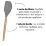 Imagem de Kit 2 Peças Utensílios Silicone Bambu Espátula e Colher