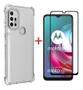 Imagem de Kit 2 Películas 3d de Vidro Temperado + Capa Transparente para  Moto G10 G20 G30