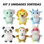 Imagem de Kit 2 Pelúcia Safari Plush Olho Bordado 20Cms - Sortidos