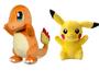 Imagem de Kit 2 Pelúcias Pokemon CHARMANDER + PIKACHU 20Cm Lindos Super Fofinhos 