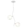 Imagem de Kit 2 Pendente Aro Duplo Angular Jabuticaba Branco Harmony