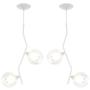 Imagem de Kit 2 Pendente Aro Duplo Angular Jabuticaba Branco Harmony