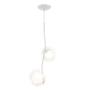 Imagem de Kit 2 Pendente Aro Duplo Angular Jabuticaba Branco Harmony