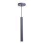 Imagem de Kit 2 Pendente Luminária Tubo Cinza 30 Cm + Lâmpada LED Branco Quente
