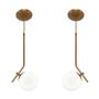Imagem de Kit 2 Pendentes Aro Angular Jabuticaba Cobre Orby