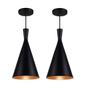 Imagem de Kit 2 Pendentes Luminária Funil Tom Dixon Preto/ Interior Cobre As Luminarias