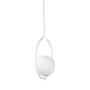 Imagem de Kit 2 Pendentes On Loop BRANCO com globo de vidro BRANCO