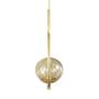 Imagem de Kit 2 Pendentes On Loop DOURADO com globo de vidro AMBAR