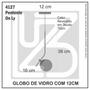 Imagem de Kit 2 Pendentes On Ly Rosé Com Globo Esfera De Vidro Branco