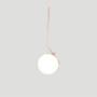 Imagem de Kit 2 Pendentes On Ly Rosé Com Globo Esfera De Vidro Branco