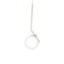 Imagem de Kit 2 Pendentes On Ly Rosé Com Globo Esfera De Vidro Branco