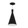 Imagem de Kit 2 Pendentes Tom Dixon Funil Corneta Preto com Branco