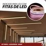 Imagem de Kit 2 Perfil Para Fita Led 2M 24x8mm Aluminio P/ Embutir Moveis Gesso Sanca - AVANT