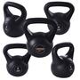 Imagem de Kit 2 Pesos Kettlebell Para Treino Funcional 4Kg E 6Kg