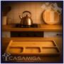 Imagem de Kit 2 Petisqueiras Retangular Bambu 33cm Class Home