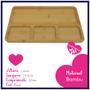 Imagem de Kit 2 Petisqueiras Retangular Bambu 33cm Class Home