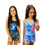 Imagem de Kit 2  Pijamas Infantil Feminino Stitch Divertido Roupa de Dormir