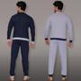 Imagem de Kit 2 Pijamas Longo Masculino Inverno 100% Algodão Confort