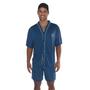 Imagem de Kit 2 Pijamas Masculino Adulto Curto Camisa e Short + Regata E Short