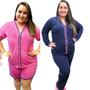 Imagem de Kit 2 Pijamas PlusSize Manga Longa e curta Americano Inverno