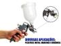Imagem de Kit 2 Pistolas Pinturas Hvlp 600ml Gravidade Com 3 Bicos