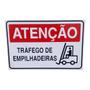 Imagem de KIT 2 Placa DE Sinalização ATENCAO TRAFICO DE EMPILHADEIRA