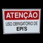 Imagem de KIT 2 Placa DE Sinalização ATENCAO USO OBRIGATORIO DE EPIS