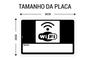 Imagem de Kit 2 Placas Aviso Wi-fi Wifi Sinalização Zona de Interent sem Fio Espaco Para Senha